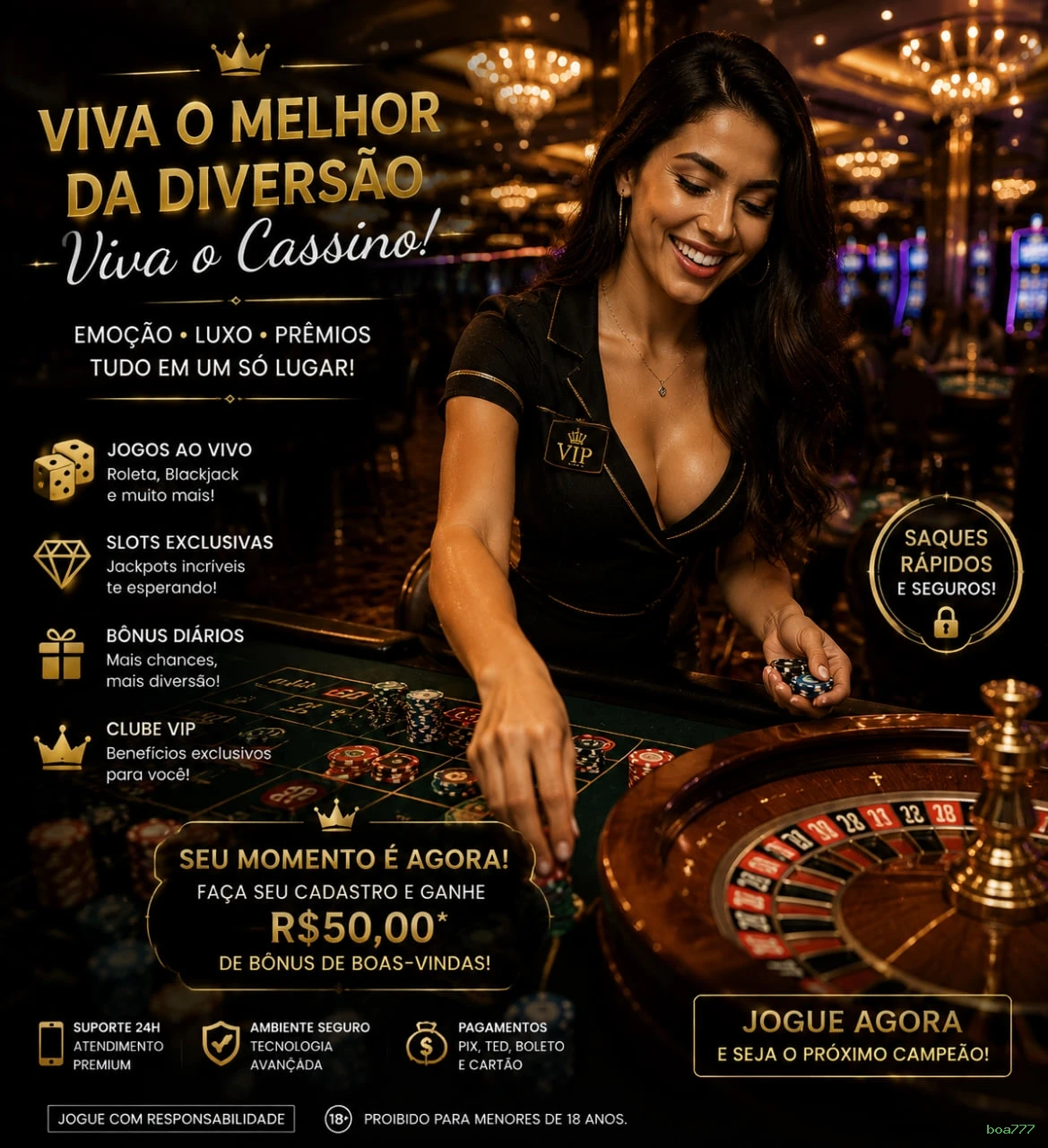 Roleta e blackjack boa777